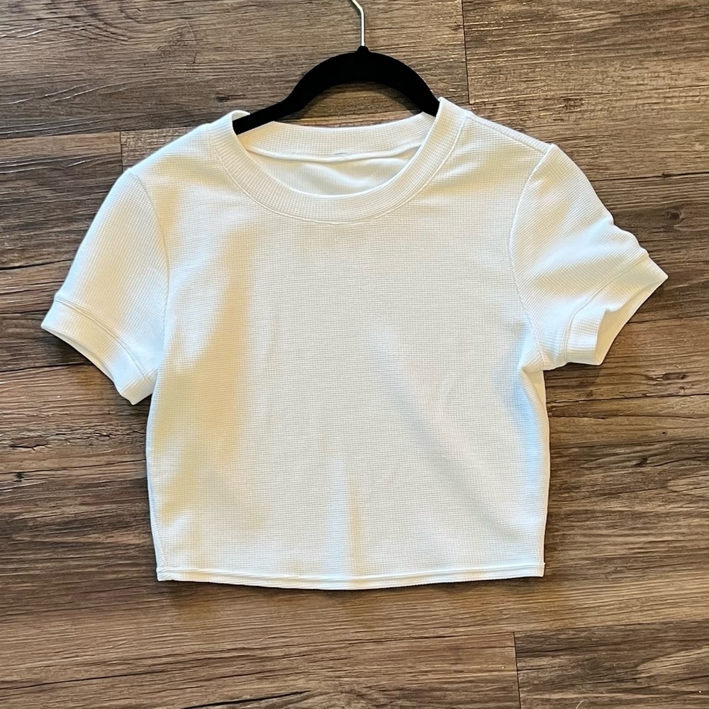 Alo Micro Waffle Crop Top